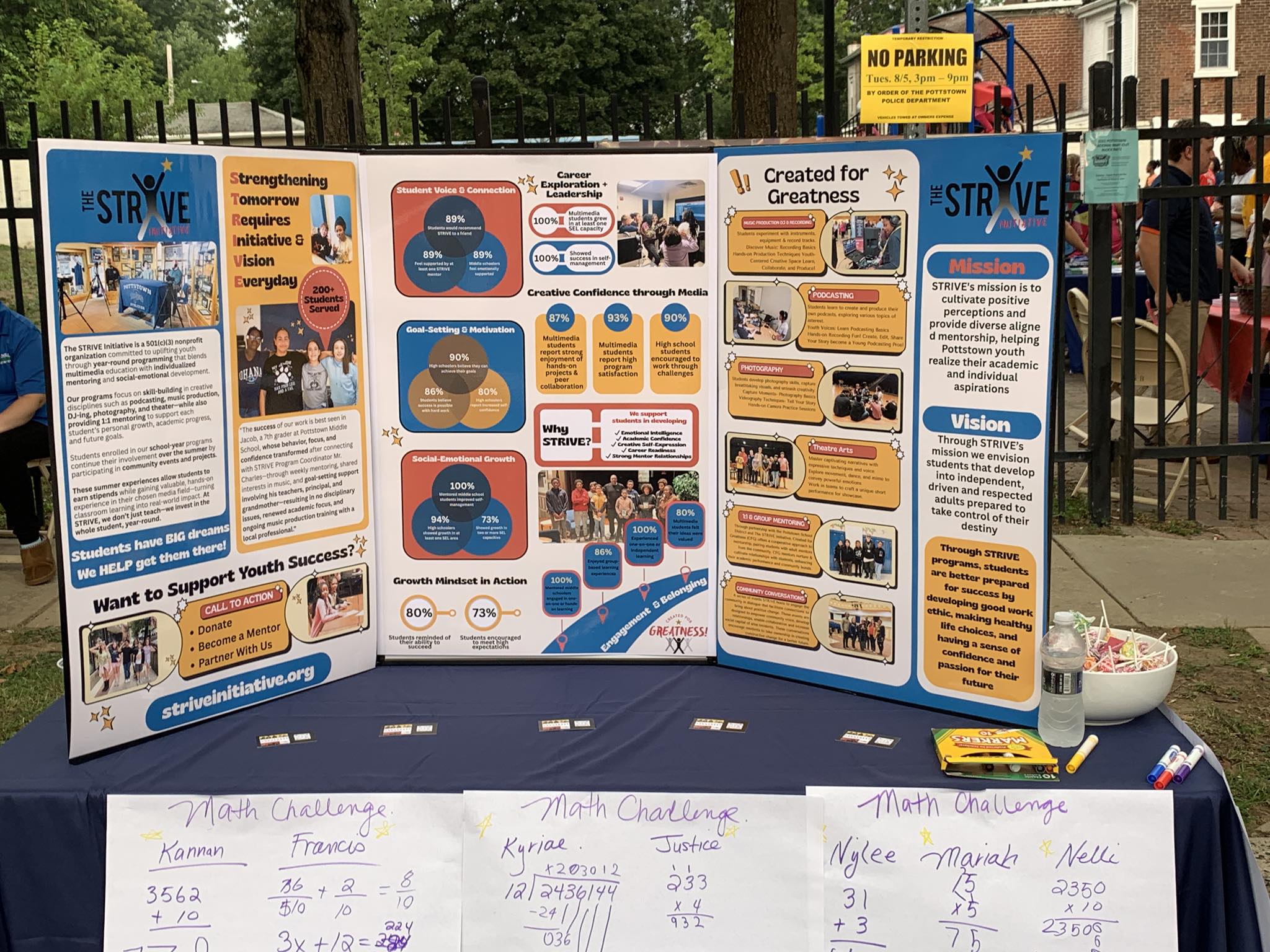 STRIVE Students DJ Pottstown’s Community National Night Out